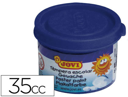 Bote 35 ml. témpera escolar Jovi azul ultramar